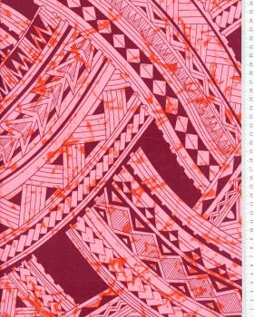 Polynesian fabric AVAE Pink - Tissushop